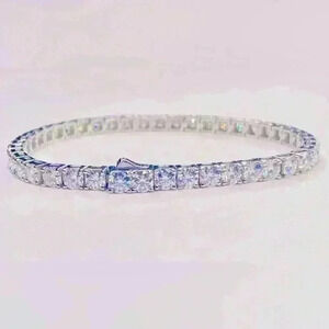 MOISSANITE TENNIS BRACELET  GRA CERTIFIED 6.0 ct t.w